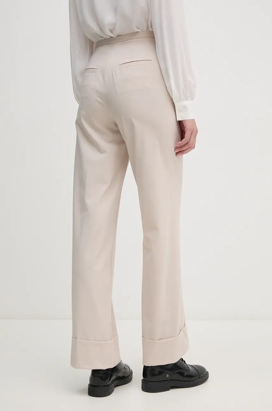 Odzież Sisley spodnie z domieszką wełny 4JYQLF061 beżowy