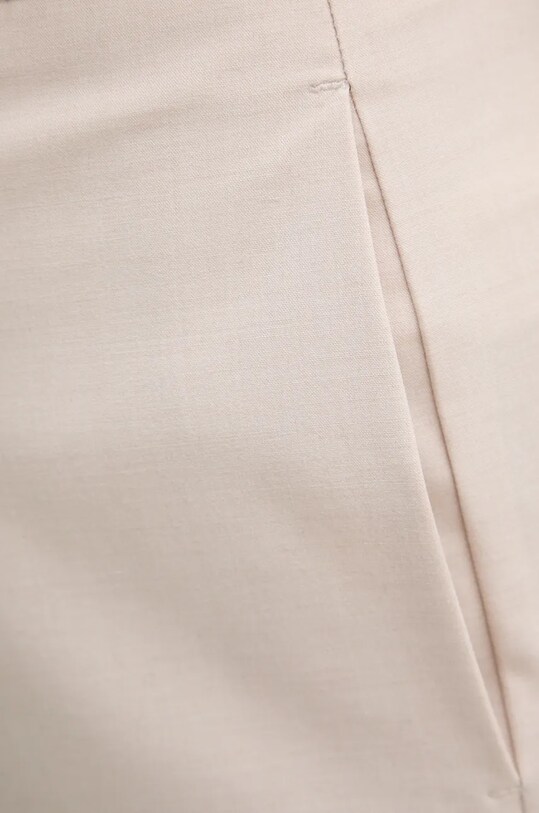 Штани з домішкою вовни Sisley 4JYQLF061 бежевий