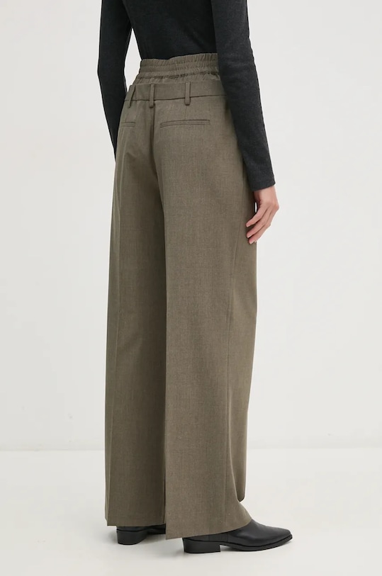 Oblečenie Nohavice s prímesou vlny Sisley 4JYQLF060 sivá