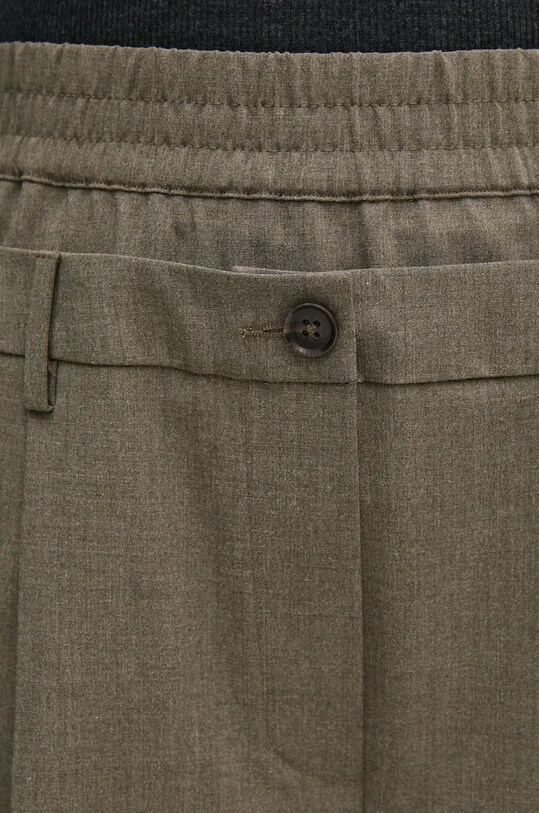 Sisley pantaloni din lana gri 4JYQLF060