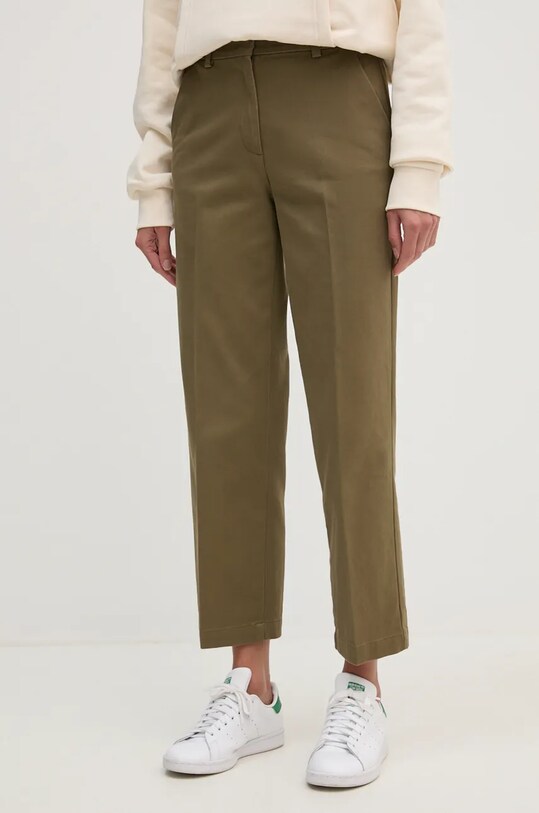 Sisley pantaloni drept verde 4K2ZLF03V