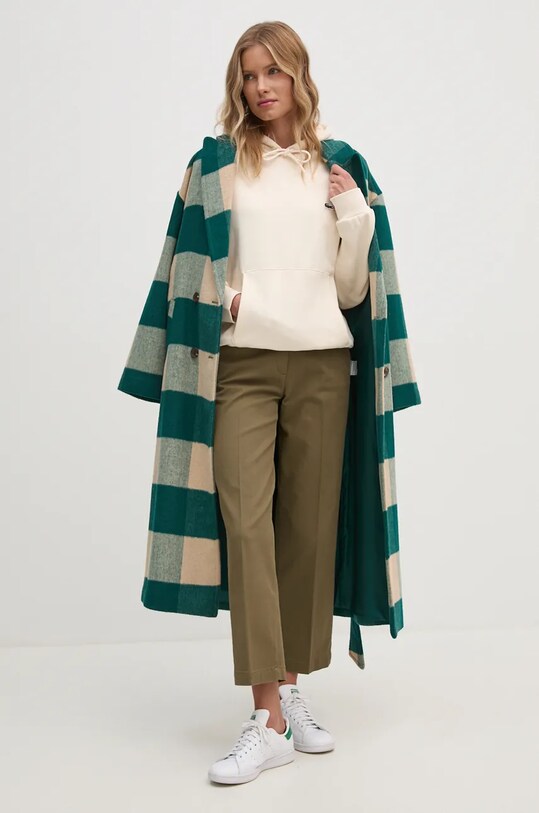 Sisley pantaloni 4K2ZLF03V verde AW24