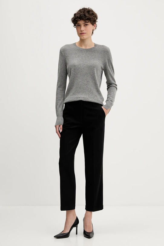 Sisley pantaloni 4K2ZLF03V negru AW25
