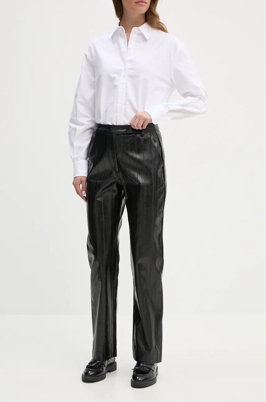 Брюки Sisley прямой чёрный 4S6DLF064