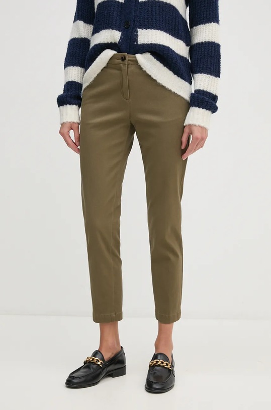 Kalhoty Sisley medium zelená 48M855BK7