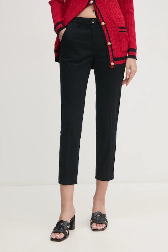 Sisley pantaloni panza negru 48M855BK7