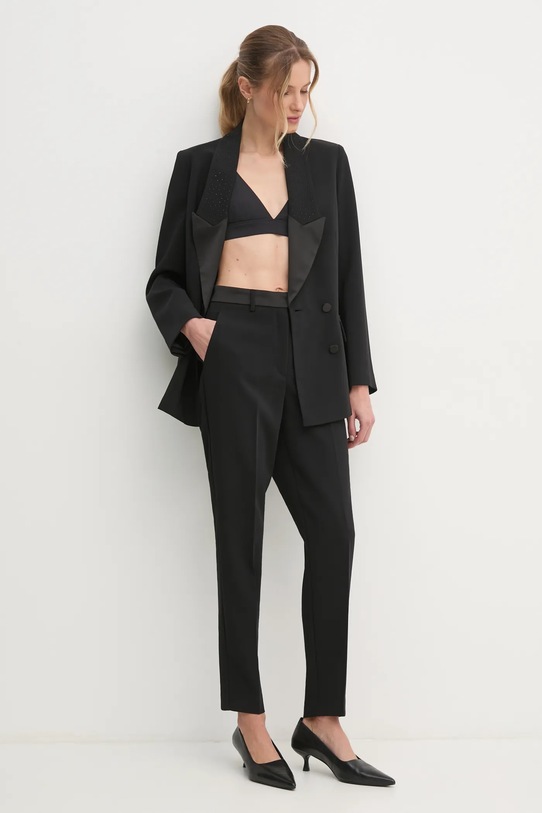 Sisley pantaloni negru 4GJCLF069