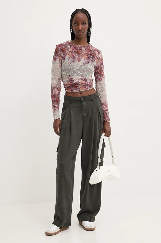 Desigual pantaloni URAL 24WWPW37 gri AW24