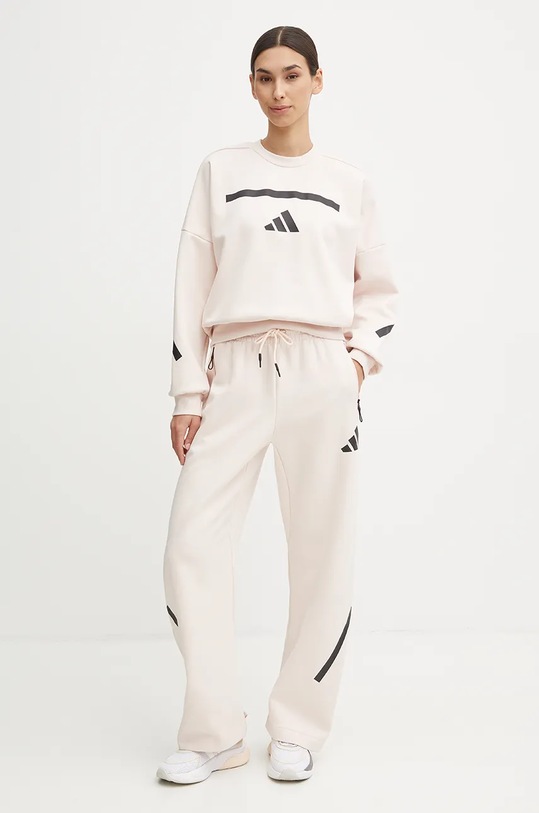 adidas pantaloni de trening ZNE JF4780 roz NC24
