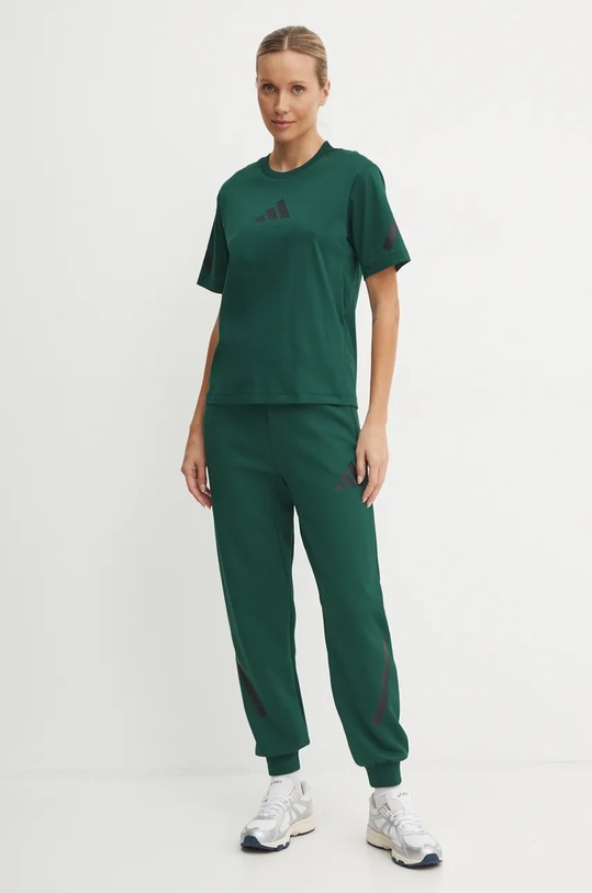 Спортен панталон adidas ZNE JF8885 зелен NC24
