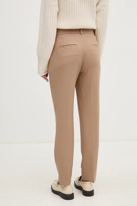 Одяг Штани з домішкою вовни Calvin Klein K20K207589 бежевий