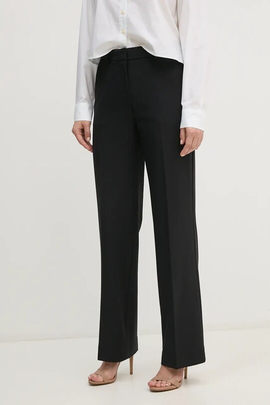 Брюки с примесью шерсти Calvin Klein прямой чёрный K20K207590