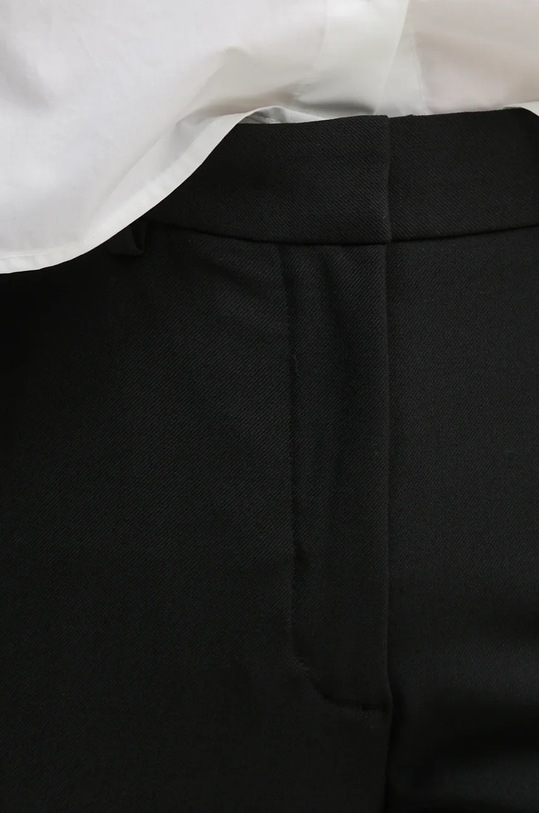 Calvin Klein spodnie z domieszką wełny czarny K20K207590