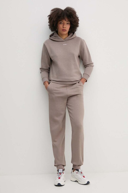 Спортивні штани Calvin Klein K20K208330 бежевий AW24
