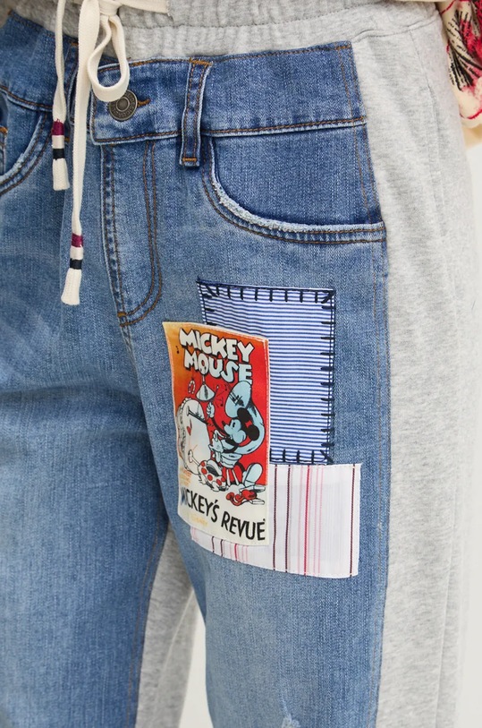 Desigual spodnie dresowe JOGGER szary 24WWDD89