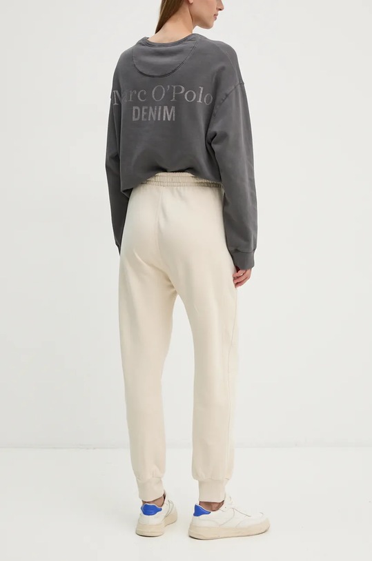 Odzież G-Star spodnie dresowe bawełniane D25407.D562 beżowy