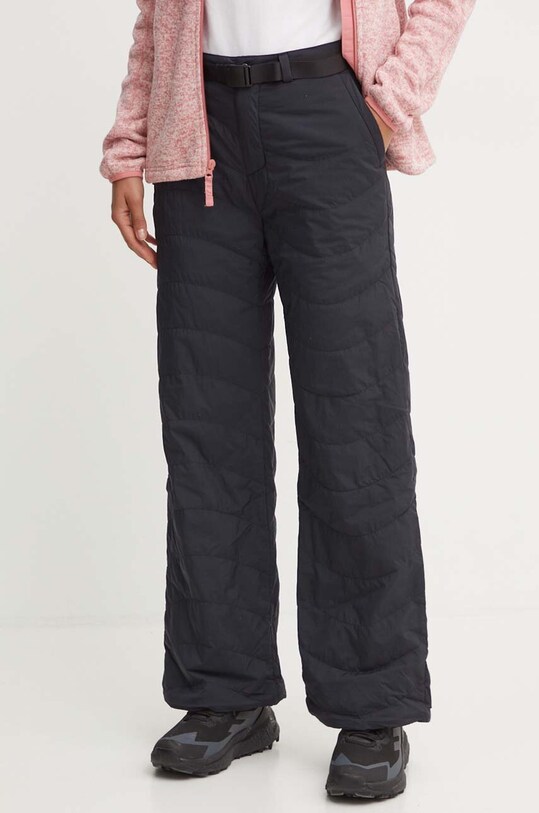 Columbia pantaloni de exterior Wallowa Insulated panza negru 2090971