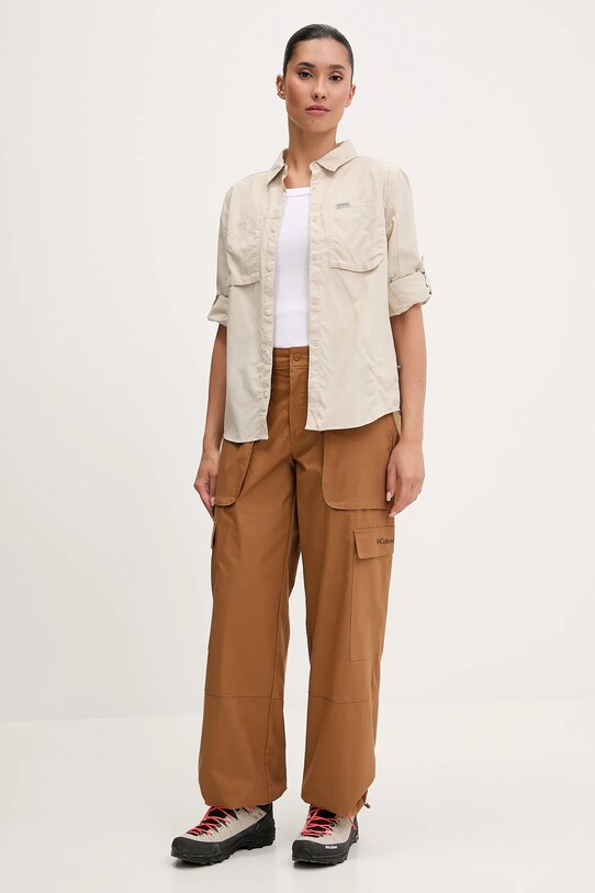 Columbia pantaloni Brea Falls 2086041 maro AW24
