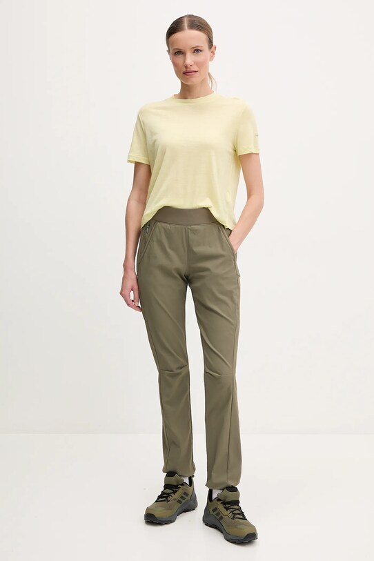 Columbia pantaloni de exterior Leslie Falls 2087034 verde SS25