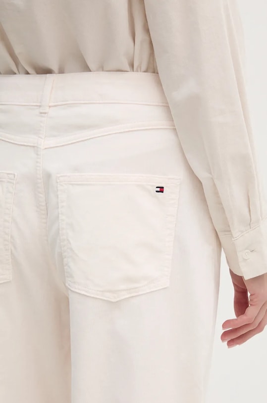 Menčestrové nohavice Tommy Hilfiger béžová WW0WW43631