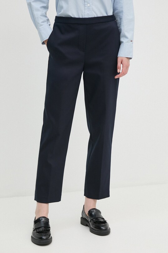 Tommy Hilfiger pantaloni drept bleumarin WW0WW43632