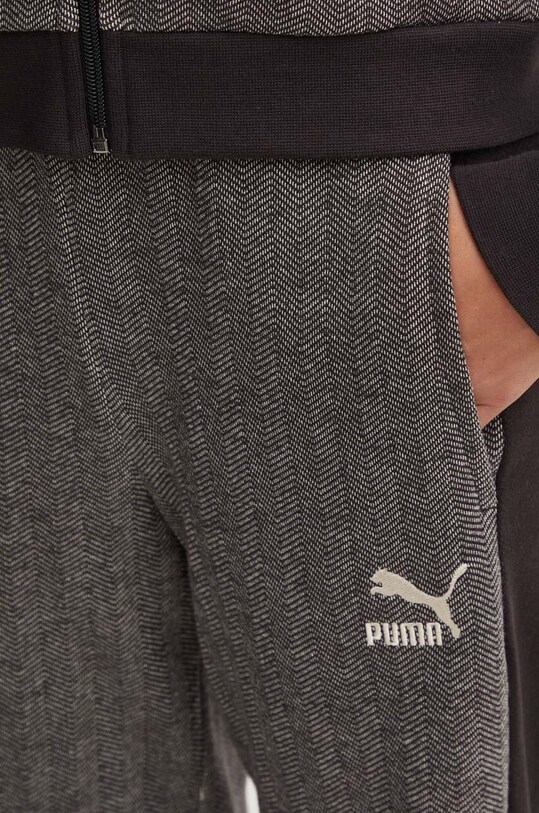 Хлопковые брюки Puma серый 626798