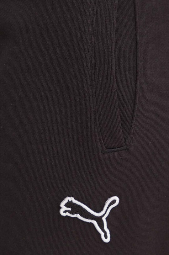 Puma spodnie dresowe bawełniane czarny 676805
