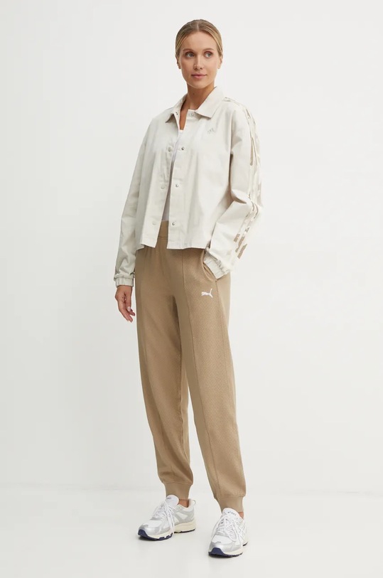 Puma spodnie 681634 beżowy AW24