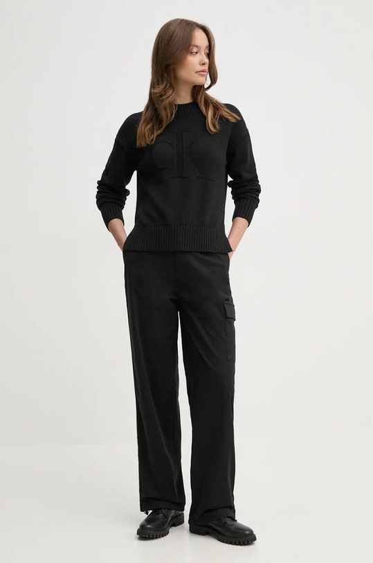 Брюки Calvin Klein Jeans J20J224965 чёрный AW24