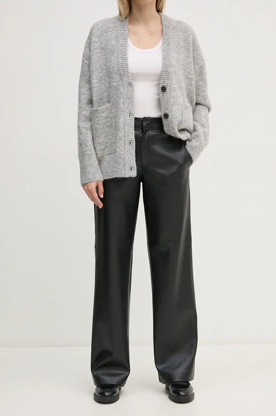 Kalhoty Calvin Klein Jeans high černá J20J224186