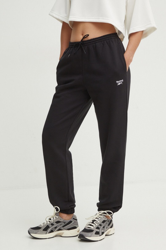 Παντελόνι φόρμας Reebok Classic πλεκτό ύφασμα μαύρο 100202910