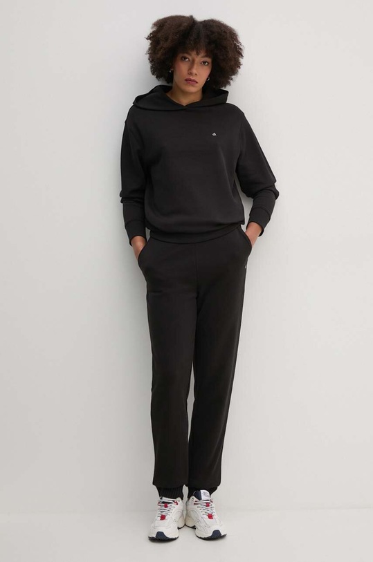 Pamučni donji dio trenirke Calvin Klein Jeans J20J224443 crna AW24