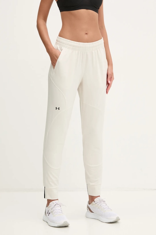 Панталон за трениране Under Armour Unstoppable еластичен бежов 1376926