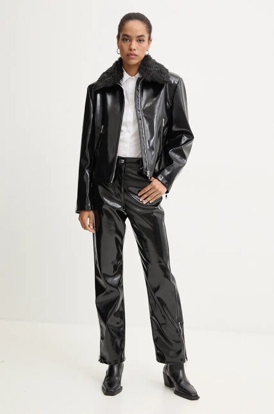 MSGM pantaloni 3742MDP08.247800 negru AW24