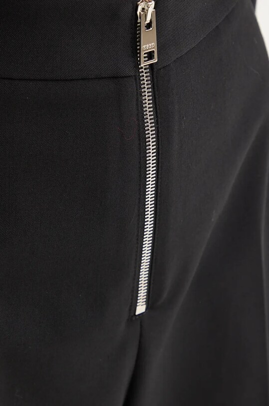 Брюки с примесью шерсти MSGM чёрный 3742MDP06.247810