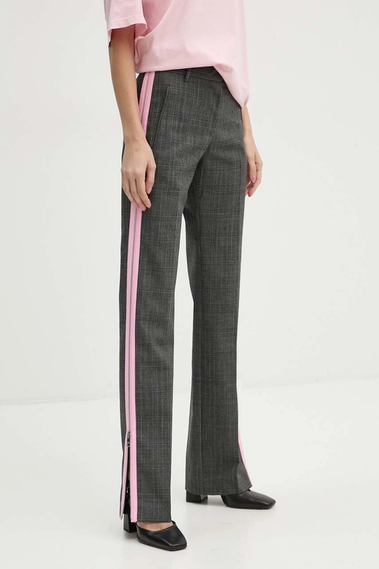 MSGM pantaloni de lana drept gri 3742MDP05.247825