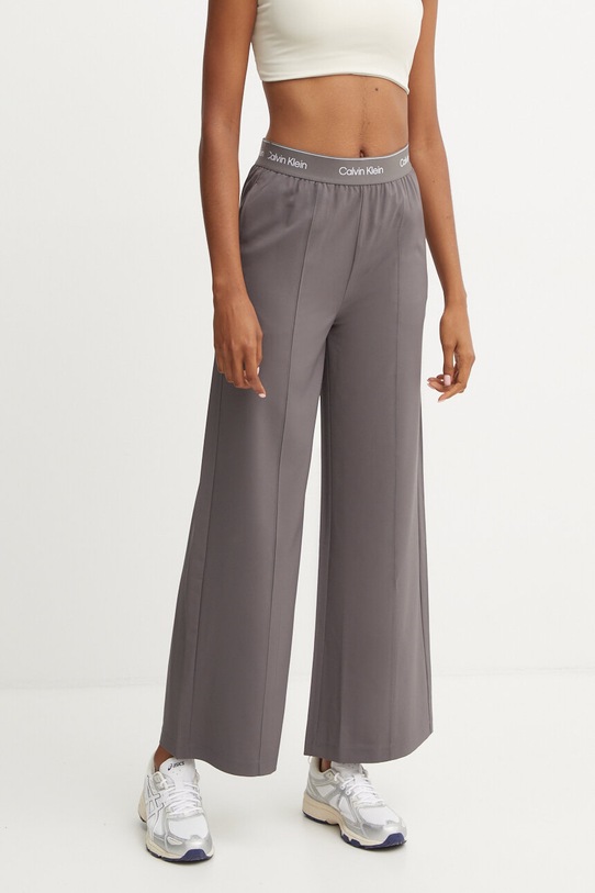 Παντελόνι προπόνησης Calvin Klein Performance ψηλή γκρί 00GWF4P606