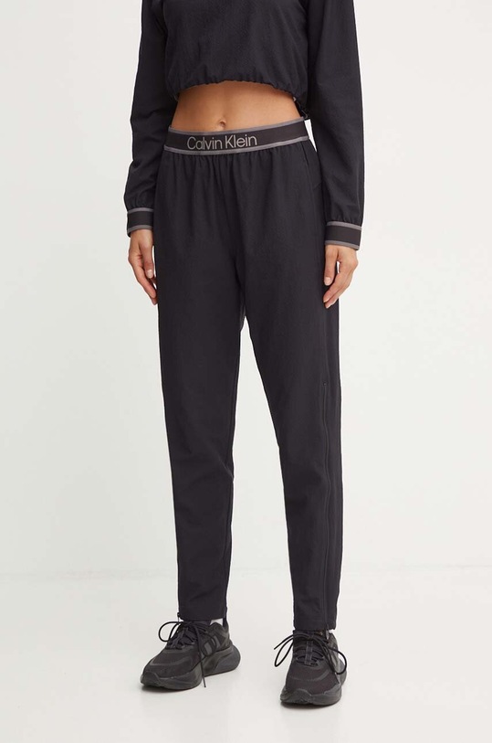 Tréninkové kalhoty Calvin Klein Performance látka černá 00GWF4P604