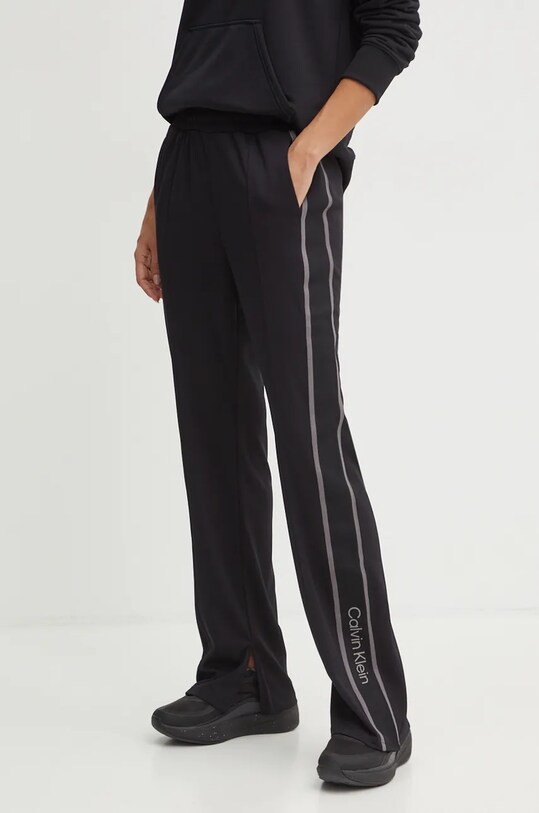 Calvin Klein Performance pantaloni de antrenament tricotaj negru 00GWF4P603