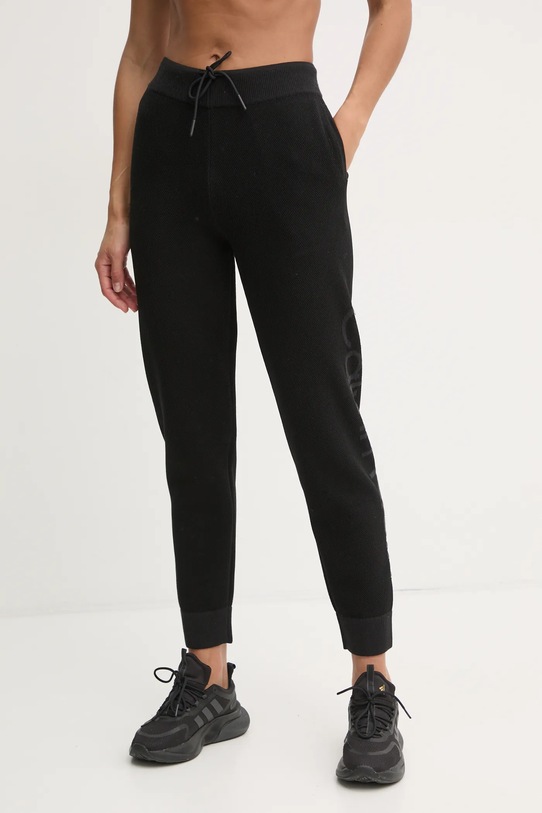 Calvin Klein Performance pantaloni de trening tricotaj negru 00GWF4P600