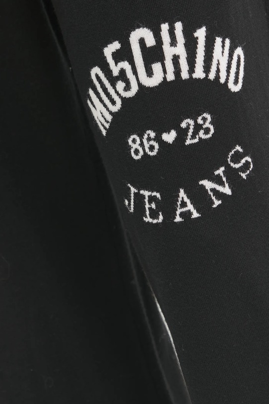 Vlnené tepláky Moschino Jeans čierna 0380.8700