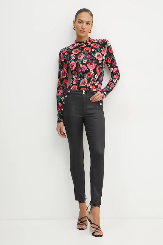 Hlače Morgan PARTY PARTY crna AW24