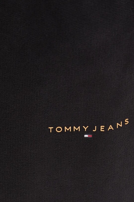 Хлопковые спортивные штаны Tommy Jeans чёрный DW0DW19657