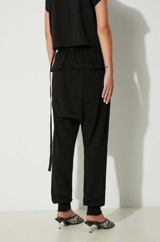 Clothing Rick Owens cotton joggers Prisoner Drawstring DS02D2330.RIG black