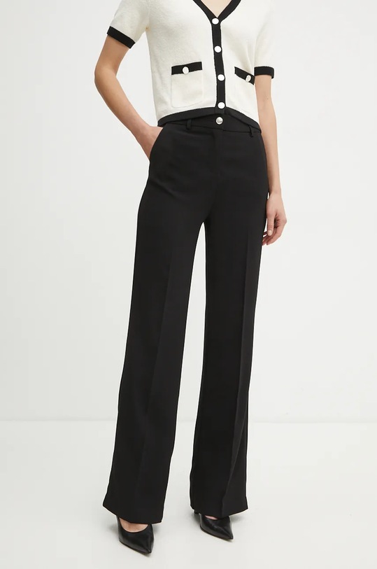 Morgan pantaloni PTRAP.F panza negru PTRAP.F