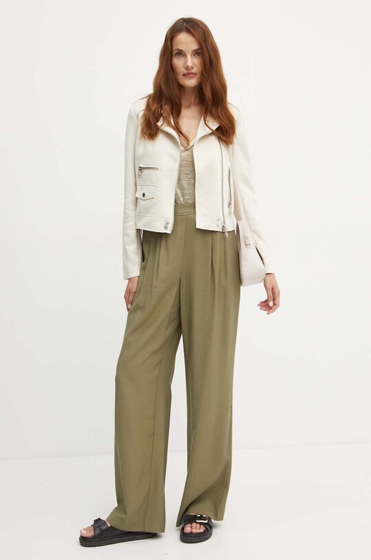 Morgan pantaloni PVADIA PVADIA verde AW24