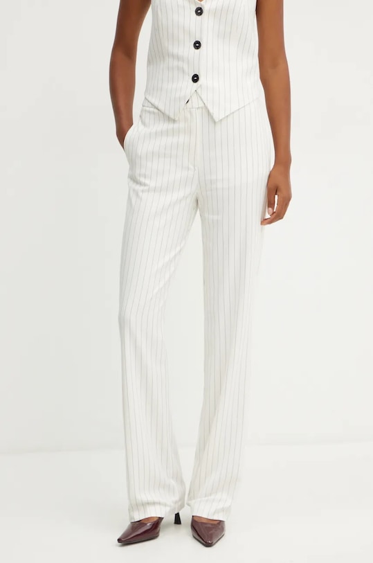 Morgan pantaloni PVEGA.F drept alb PVEGA.F