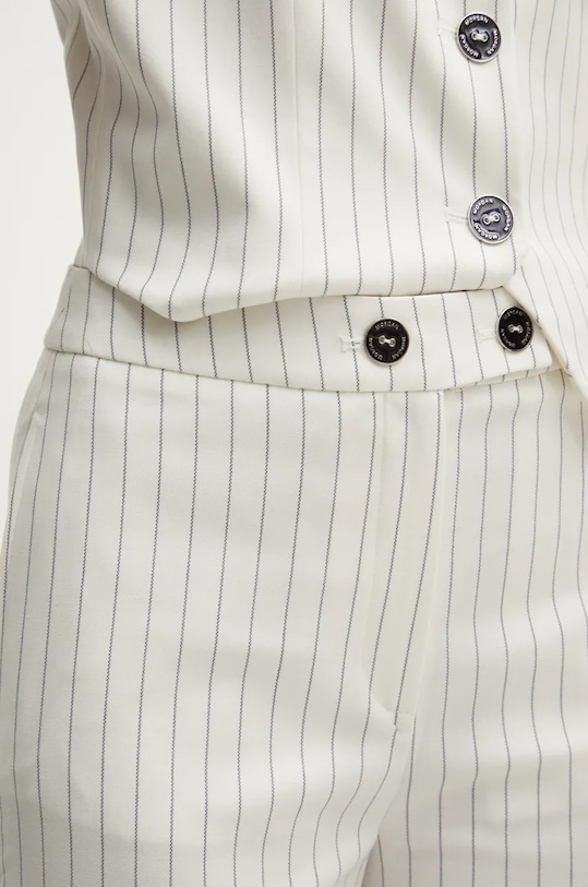 Morgan pantaloni PVEGA.F alb PVEGA.F