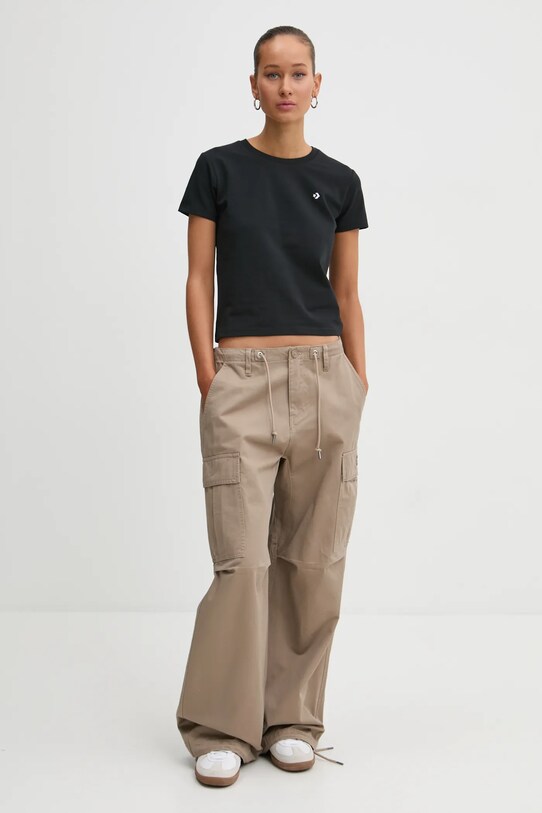 Converse pantaloni de bumbac maro 10026957.A03