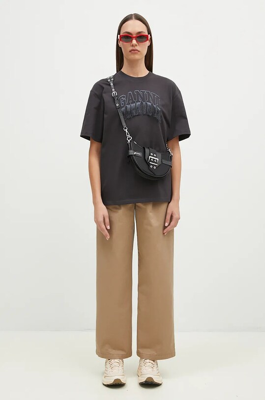 Carhartt WIP spodnie bawełniane Leola Pant I033147.8Y06 beżowy